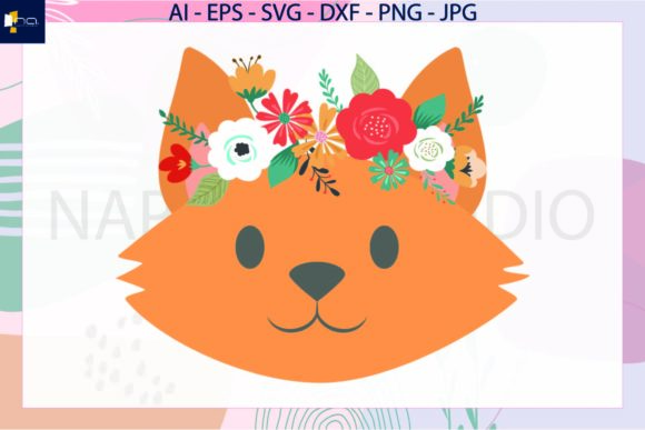 Cat Headbands Flowers Floral - Svg Design