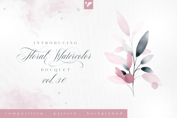 Discover the Beauty of Floral Watercolor Bouquet Vol30
