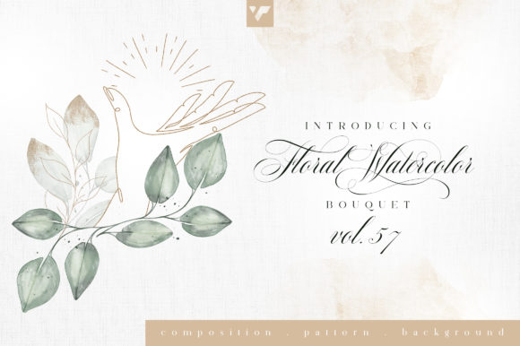 Discover the Beauty of Floral Watercolor Bouquet Vol57: A Custom-Created Masterpiece