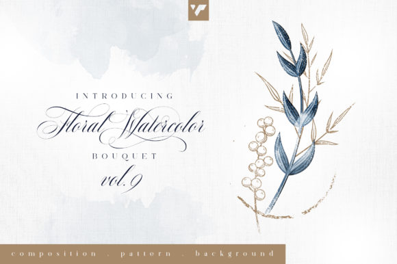 Discover the Beauty of Floral Watercolor Bouquet Vol9