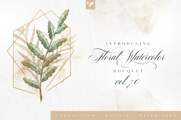 Discover the Elegance of Floral Watercolor Bouquet Vol70