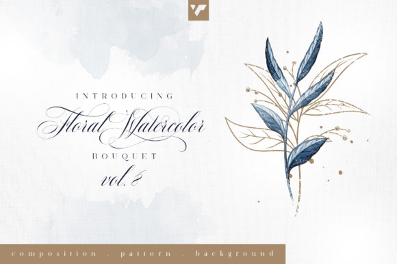 Discover the Elegance of Floral Watercolor Bouquet Vol8