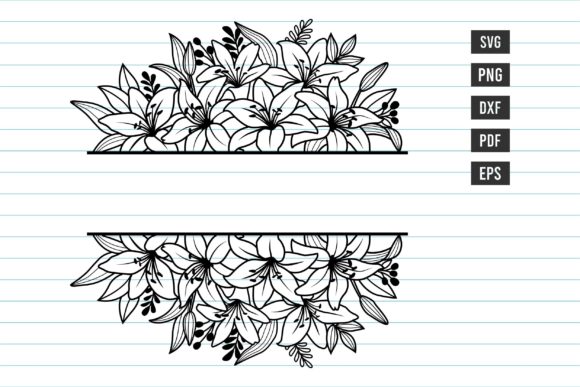 Explore Split Monogram Floral SVG Creativity