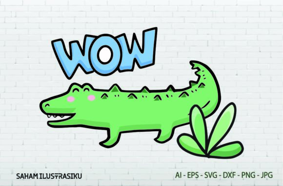 Explore the Versatile Crocodile Animals Floral SVG