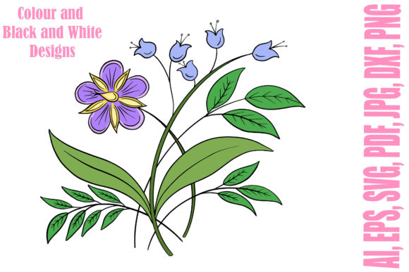 Exploring the Artistry of Floral Line Art and Colour Flowers