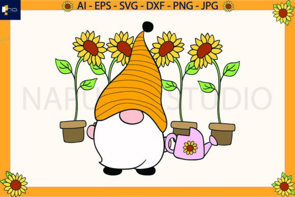 Exploring the Versatility of Gnomes Sunflower Floral SVG for Creative Projects