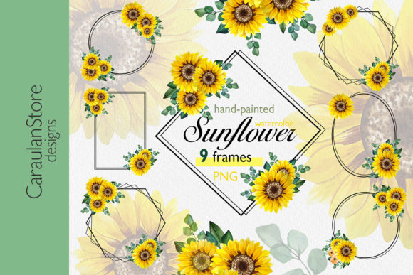 Exploring the Versatility of Watercolor Sunflower Frames in Floral Design