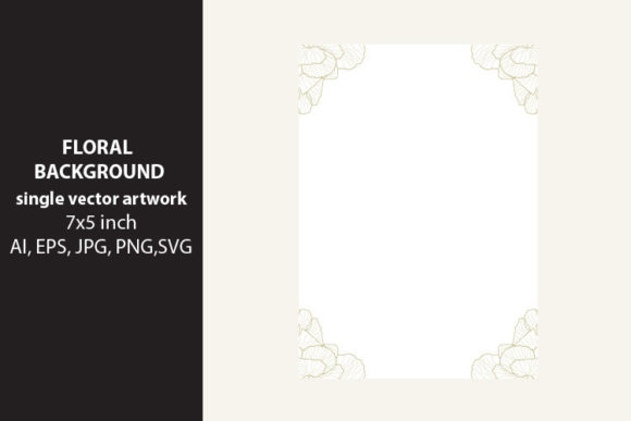 Floral Single Blank Invitation Card Back: A Versatile Design Solution