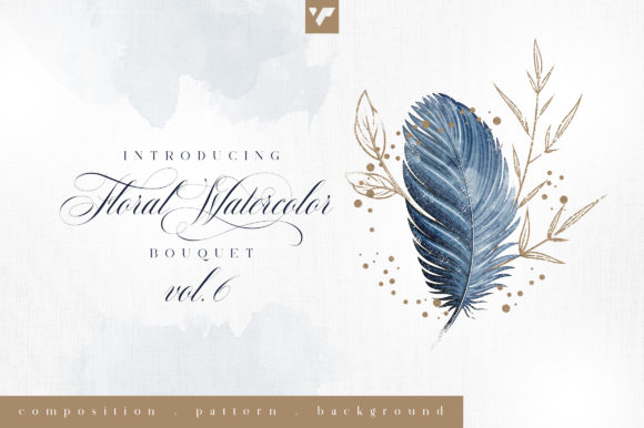 Floral Watercolor Bouquet Vol6: Elevate Your Design