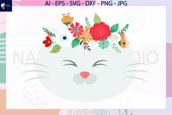 Flowers Headbands Floral Cat Svg: A Versatile Design for Your Creative Projects