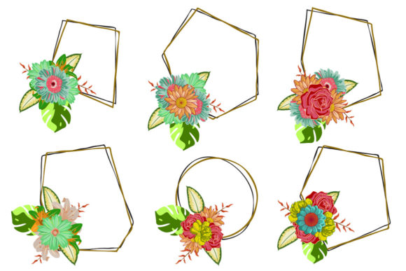 Stunning Vector Floral Foliage Graphic Set