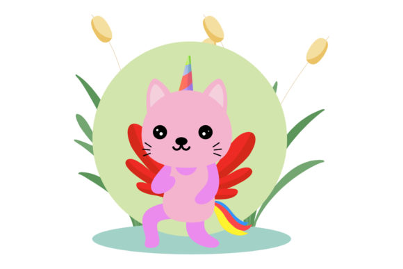 Unicorn Cats: A Whimsical Floral Style