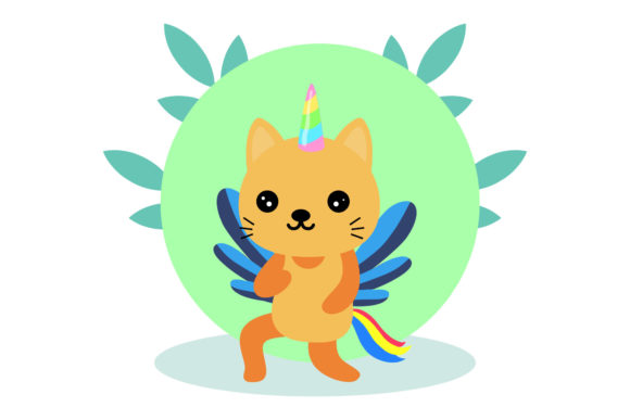 Unleashing Creativity with Unicorn Cats: A Sweet Animal Circle Floral Design