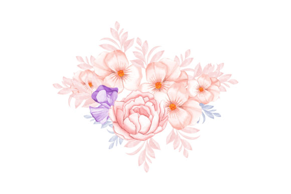 Watercolor Floral Bouquet: A Versatile and Charming Addition to Your Creative Projects