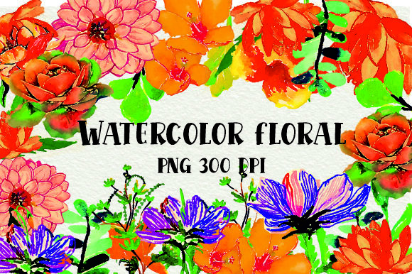 Watercolor Floral Clip Art Bundle: A Versatile Tool for Creative Projects