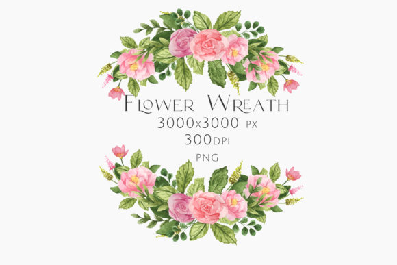 Watercolor Floral Wreath PNG: A Versatile Design Element for Your Creative Projects
