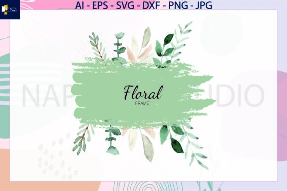 Watercolor Flowers Floral Frame Svg: A Versatile Design for Creative Projects